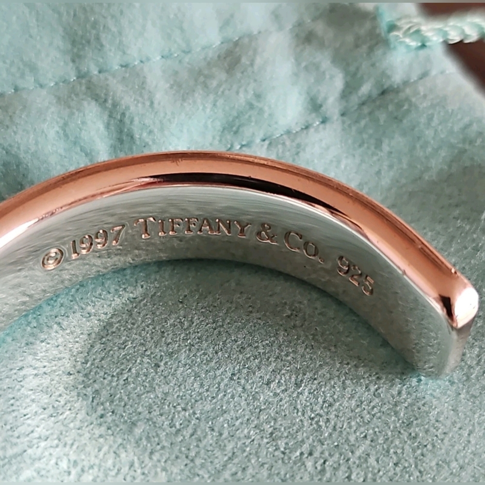 Tiffany & Co 1837 Wide Cuff Bracelet, Sterling Silver 925 - Picture 5 of 10